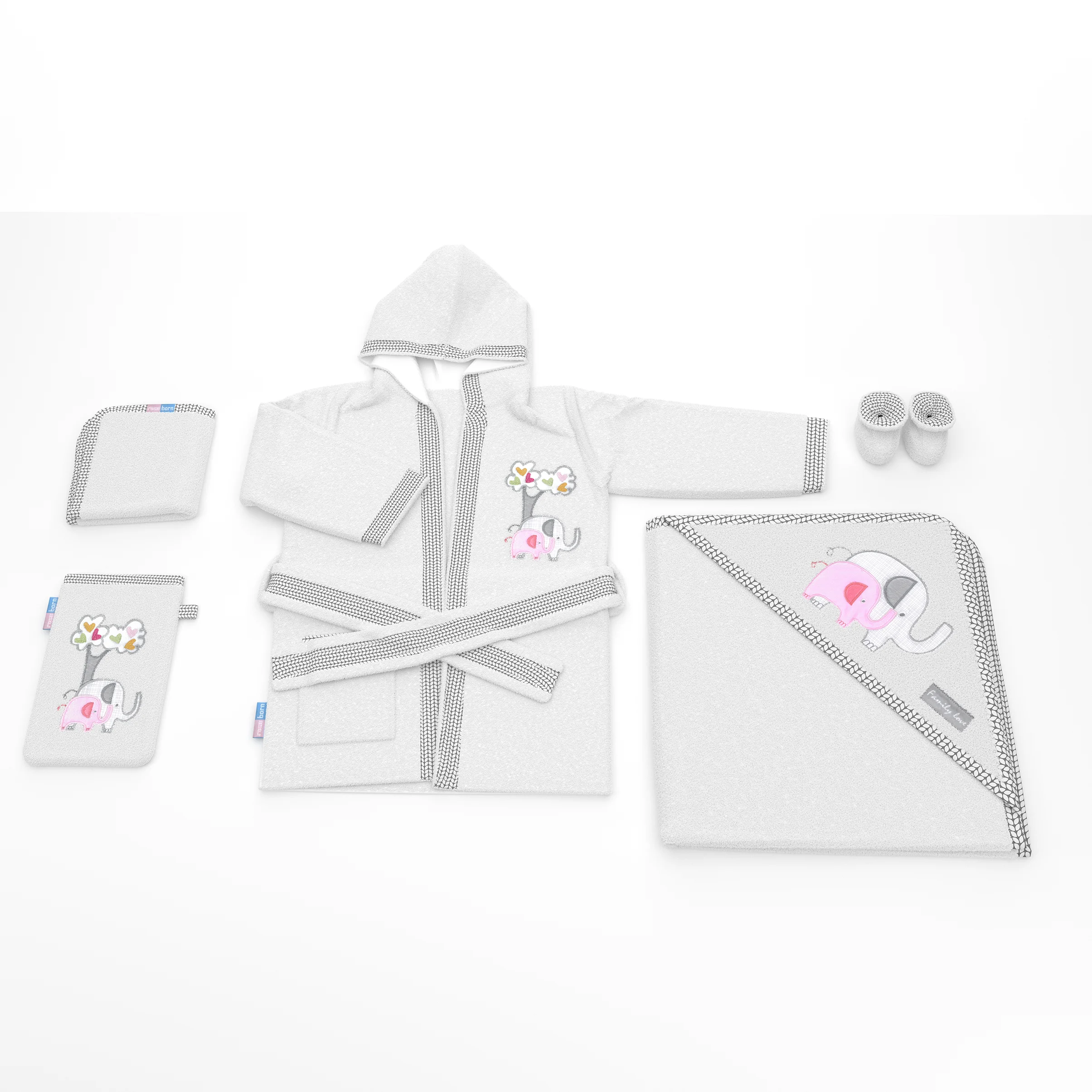 سرویس حوله پنج تکه Family Love Girl